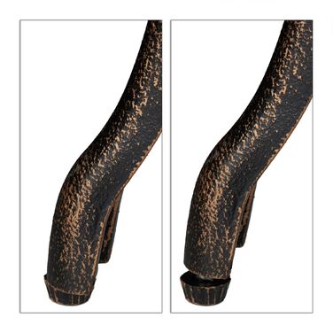 Relaxdays Лавки для саду в стилі вінтаж, з декором у вигляді троянд