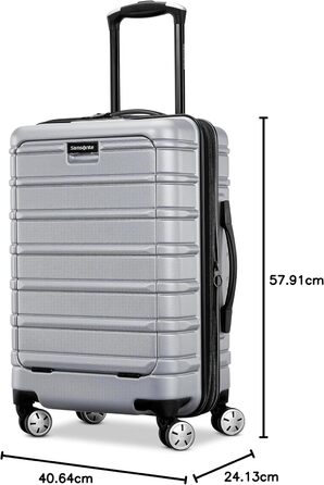 Розширюваний багаж Samsonite Omni 2 з твердою стороною і обертовими котушками, Pro Carpokle, Artic Silver