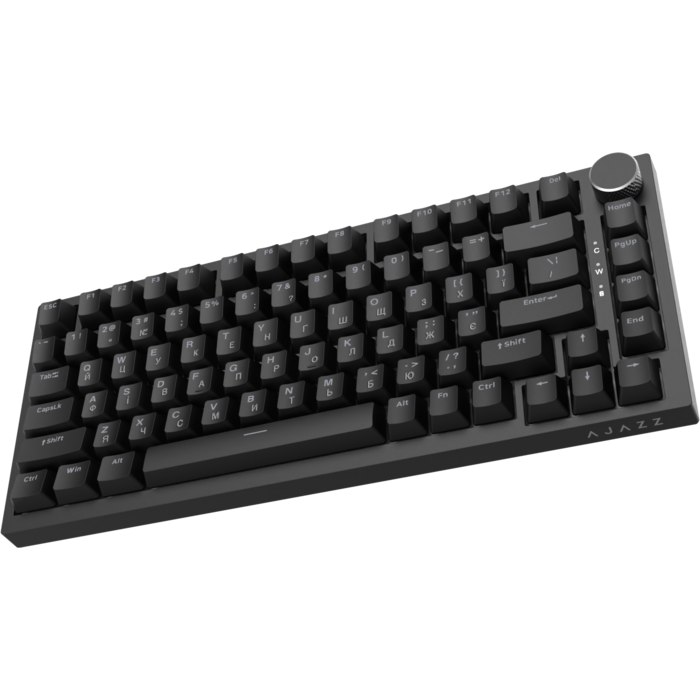 Дротова механічна клавіатура Ajazz AK820 Red Switch Black (AK820-R-B)