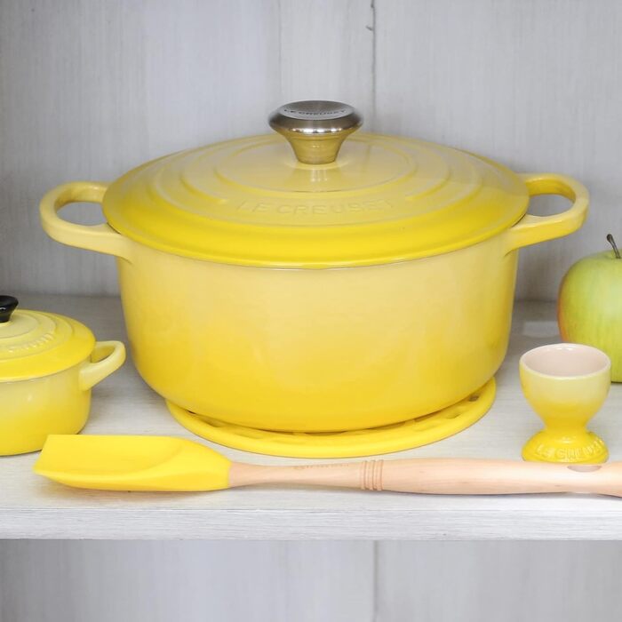 Le Creuset Signature Чавунна сковорода з кришкою, 24 см, 4.2 л, Citrus
