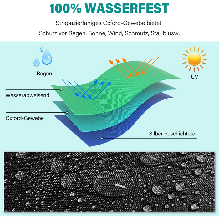 Чохол для парасольки/зонту великого розміру (2-4 м), чорний. Захист від сонця, вітру та снігу. Розміри: 205 x 25/57/48 см