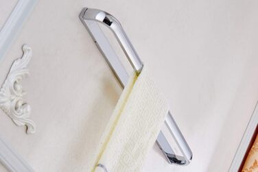 Відкритий латунний рушникосушарка для ванної кімнати настінний рушникосушарка світло-сріблястий хромований (рушникосушарка)