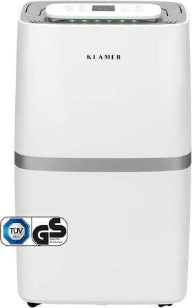 Електричний осушувач повітря KLAMER 25L, 195 м³/год, 420W - потужний осушувач для дому