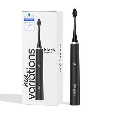 Електрична зубна щітка My Variations чорна: 5 режимів, таймер 2 хв, акумулятор до 1 місяця, 1 насадка