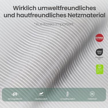 Офісний крісло Colamy XK Atlas з ергономічним дизайном, сітчаста спинка, регульована підголівник, поворотний крісло для комп'ютера з 4D підлокітниками, алюмінієва база, регульоване сидіння, фіксація нахилу, темно-сірий колір