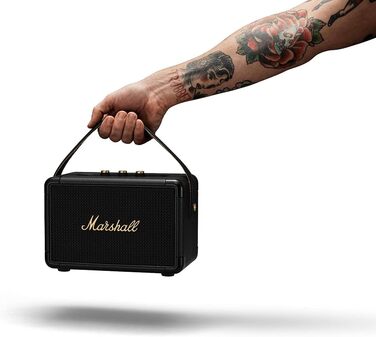 Портативна Bluetooth колонка Marshall Kilburn II, водостійка, чорна з латунню