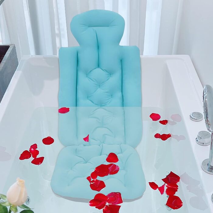 Подушка для ванни Ganzkörper, підтримка спини, дихаючий аксесуар для ванни. Підходить для голови, ніг та плечей, забезпечує комфорт та розслаблення у ванні.