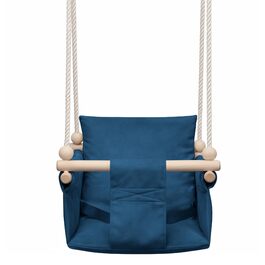Дитяча гойдалка-крісло MAMOI® для дверей, дерев'яна гойдалка для малюків (Синій)