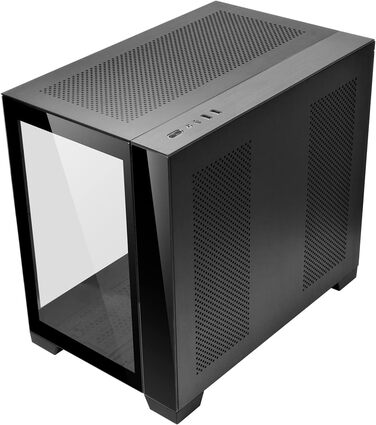 Корпус для ПК Lian Li O11 Dynamic Mini Midi-Tower, загартоване скло, чорний