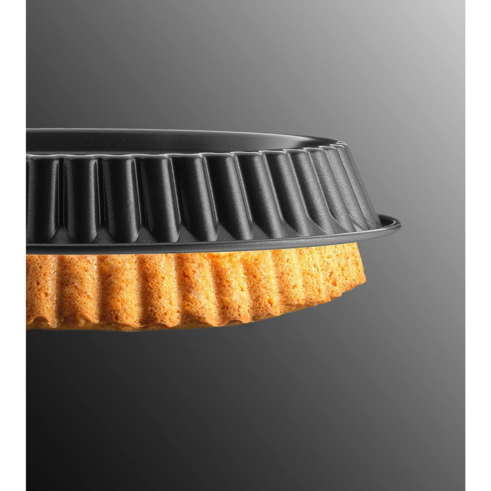 Набір форм для випічки Kaiser La Forme Plus: форма для випічки з дном 28 см та кругла форма знімного дна 26 см, з емальованим покриттям, антипригарна, для пирогів