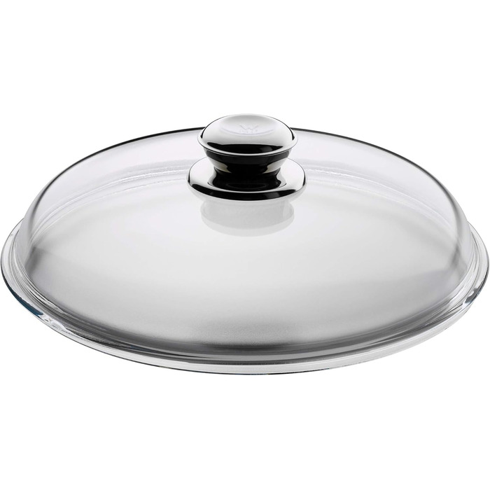 Скляна кришка для сковороди WMF 28 см, термостійке скло з металевим ручкою, підходить для посудомийки
