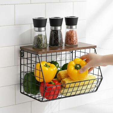 Підвісна полиця Relaxdays для зберігання фруктів та овочів