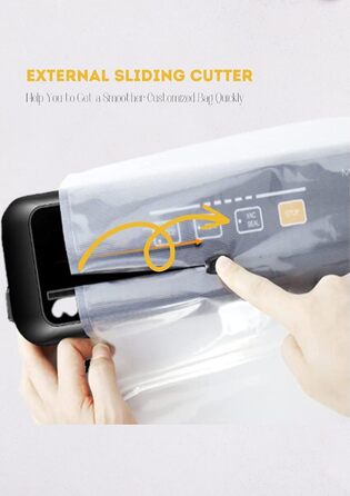 Вакууматор MegaWise — потужний компактний автоматичний вакуумний пакувальник для продуктів харчування, сірий