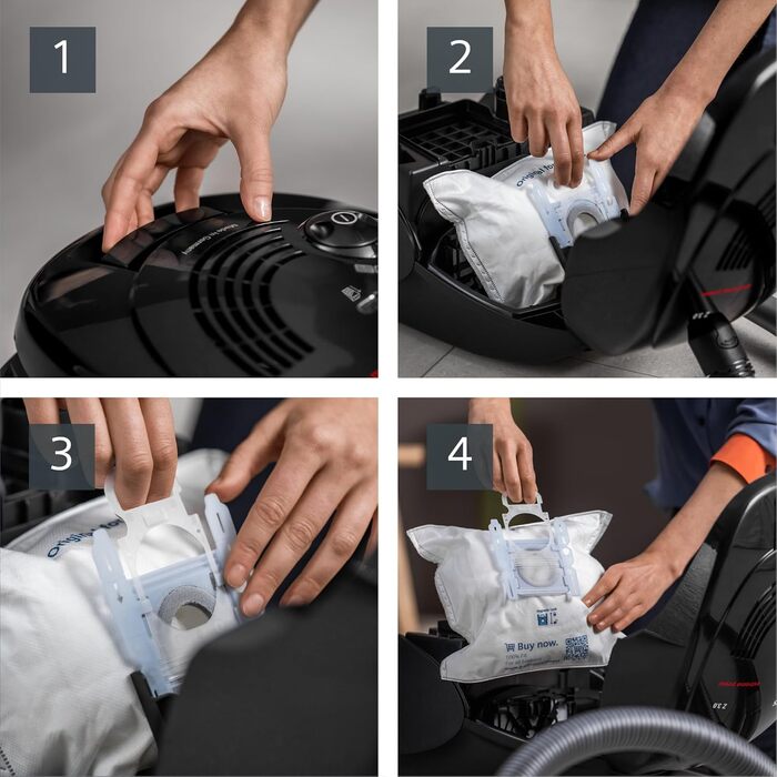 Пылесос Siemens Staubsauger Z 3.0 extreme power VSZ3XTRM11: мощний, для твердих підлог та килимів, XXL насадка для шерсті тварин, 850 Вт, чорний