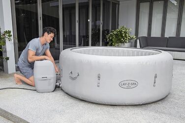 Надувний джакузі Bestway Lay-Z-Spa Paris AirJet з LED-підсвіткою для 6 осіб, 196 x 66 см