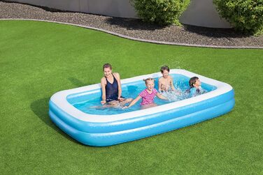 Bestway 54150 Сімейний надувний басейн для дітей, 305x183x46 см, синій