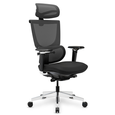 Крісло Mealux S8 Air Fabric Black (арт. HF-S8P F/B)
