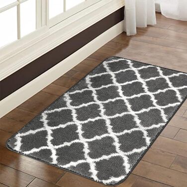 Килимок для ванної кімнати Famibay: набір з 3 частин, антиковзаюча поверхня, 50 x 80 см, антрацит