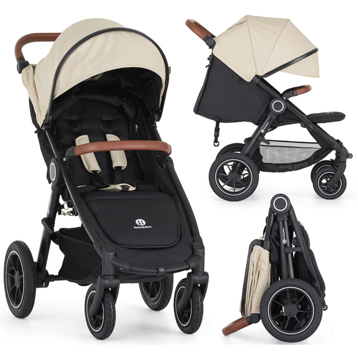 Дитячий прогулянковий візок PetiteMars Street 2 AIR (шасі, колір Oak Sahara Beige)