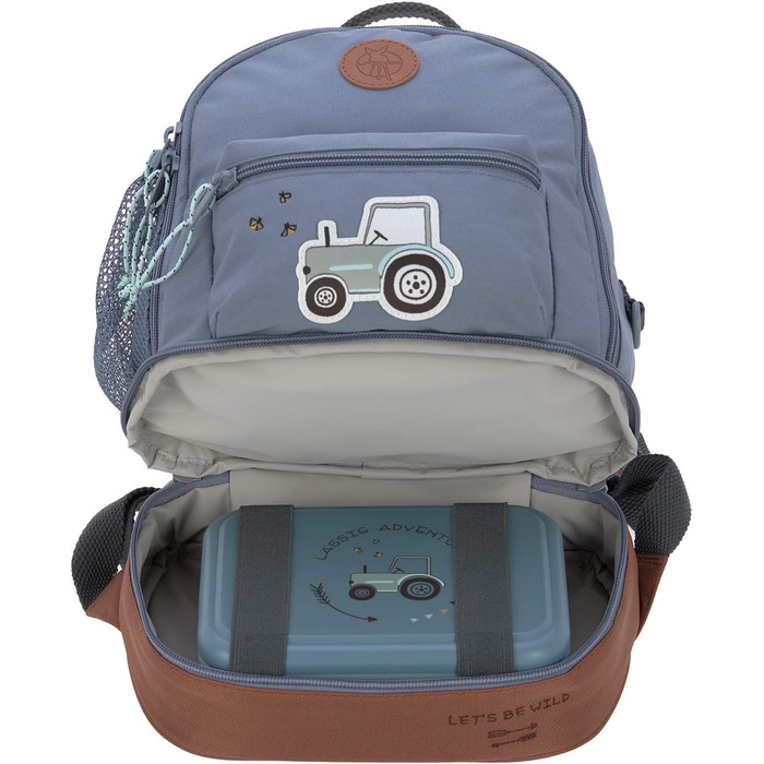 Дитячий рюкзак з нагрудним ременем Сумка для дитячого садка Рюкзак для дитячого садка 27 см, 4,5 л зверху, 1,5 л знизу, 3 роки/Міні-рюкзак Adventure Tractor