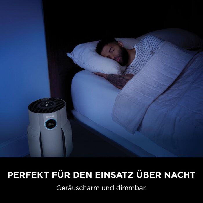 Повітряний очисник Shark NeverChange HP150EU: HEPA-фільтр на 5 років, 60 м², для дому, білий