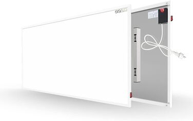 Інфрачервовий обігрівач Byecold 300W з підставкою, інфрачервовий нагрівач, панель обігріву, економний, з захистом від перегріву, білий