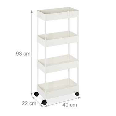 Візок для зберігання Relaxdays на 4 ярусах