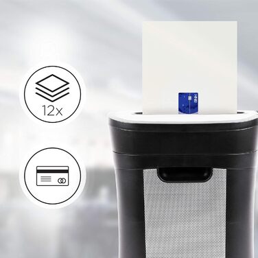 Шредер Duronic PS571 для документів, кредитних карт та CD, 15 аркушів, P4, 22 л