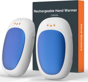 Електричні грілки для рук 2 шт. з 3 режимами нагріву, багаторазові, портативні, для дітей, чоловіків, жінок, подарунок (блакитні)