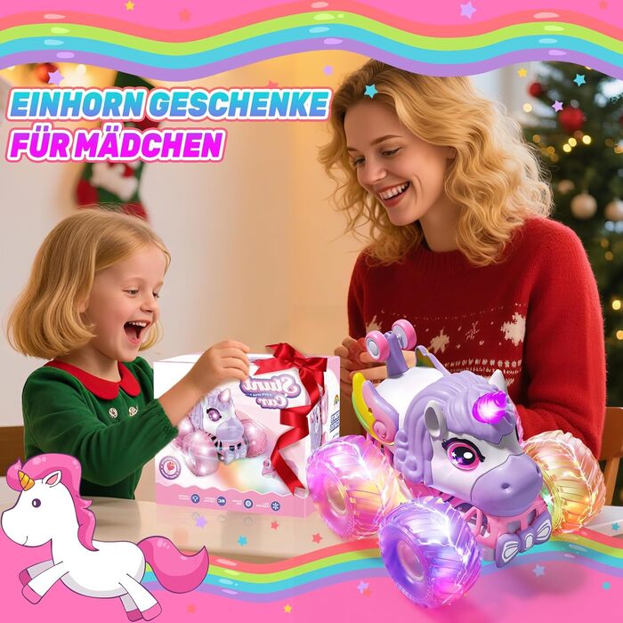 RC Monstertruck 1:20 2.4GHz, рожевий - Динозавр на радіокеруванні 20 км/год, з підйомом, обертанням 360°, LED підсвіткою та музикою для хлопчиків та дівчаток від 3 років