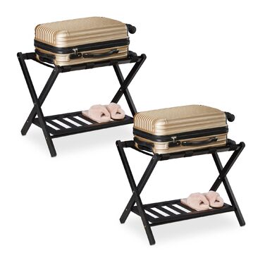 Набір з 2 багажних підставок Relaxdays, складаються