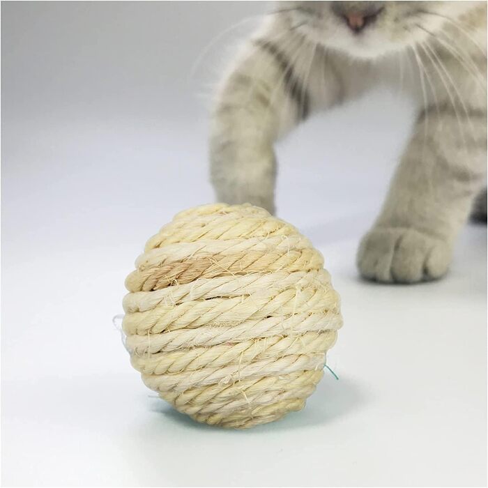Сизалева мотузка Abio для котячого дерева сизалева мотузка 100 натуральний аксесуар для кішок Домашнє прикраса для саду своїми руками скребкова мотузка 20 м (8 мм, 50 м)