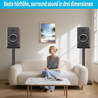 Підставка для колонок OUUTMEE, пара, до 10 кг, з кабельною організацією, сумісна з різними моделями, без регулювання висоти