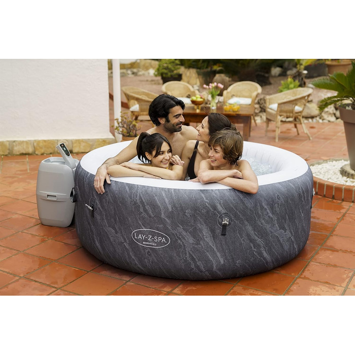 Надувний гідромасажний басейн-джакузі Bestway Lay-Z-Spa Miami AirJet Whirlpool для 2-4 осіб, 180 x 66 см