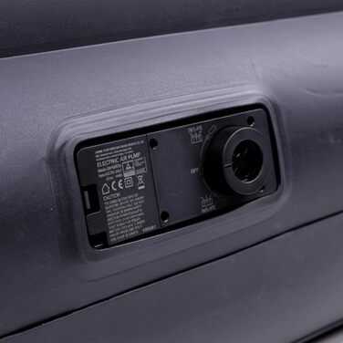 Надувний матрац-ліжко AVENLI для 2 осіб з інтегрованим насосом, самонадувний, висока ліжкомісць, з флокеним покриттям, 195x96x46 см (для кемпінгу та дому)