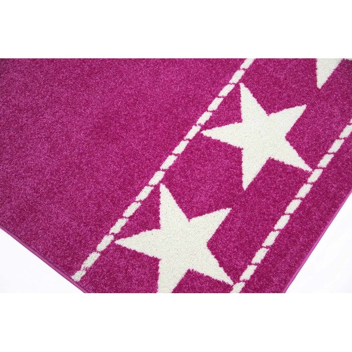 Дитячий килим мрії, ігровий килим, килим для дитячої кімнати, килим кольору зірки, рожевий кремовий килим (140x200 см)