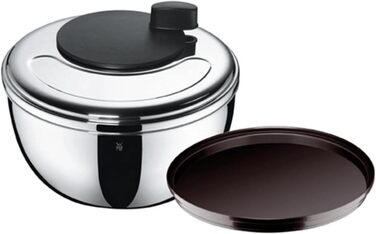 Салатниця-центрифуга WMF Gourmet, 25.4 см, Cromargan нержавіюча сталь, сіточковий кошик, придатна для миття в посудомийній машині
