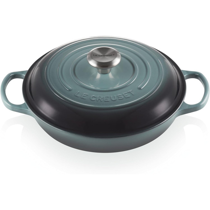 Le Creuset Signature Чавунний горщик Gourmet, Ø 26 см, 3,5 л, для всіх типів плит, включаючи індукцію, Chambray