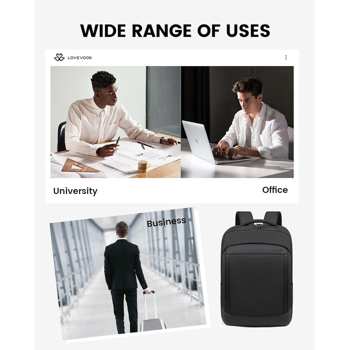 Чоловічий рюкзак LOVEVOOK 17.3