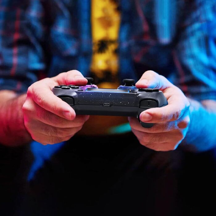 Бездротовий геймпад AceGamer для PS4/Pro/Slim/PC з турбо-функцією, вібрацією та сенсорною панеллю Galaxy