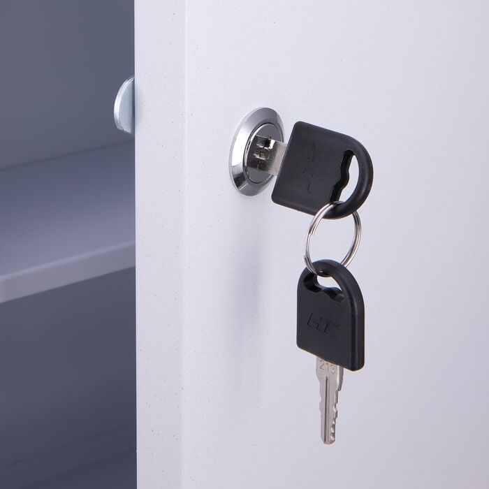 Шкафчик для медикаментів Relaxdays із замком та хрестом