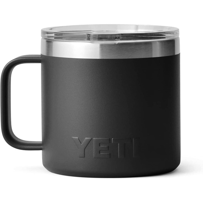 Чашка YETI Rambler, нержавіюча сталь, 14 унцій (414 мл) (чорна)