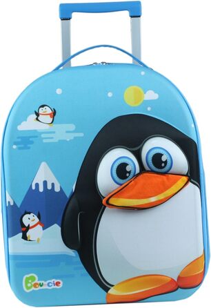 Дитячий візок Bouncie 3D Penguin, 40 см, синій - Валіза/Багаж