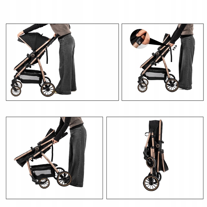 Легкий дитячий візок 3 в 1 Magic ZC, компактна модель