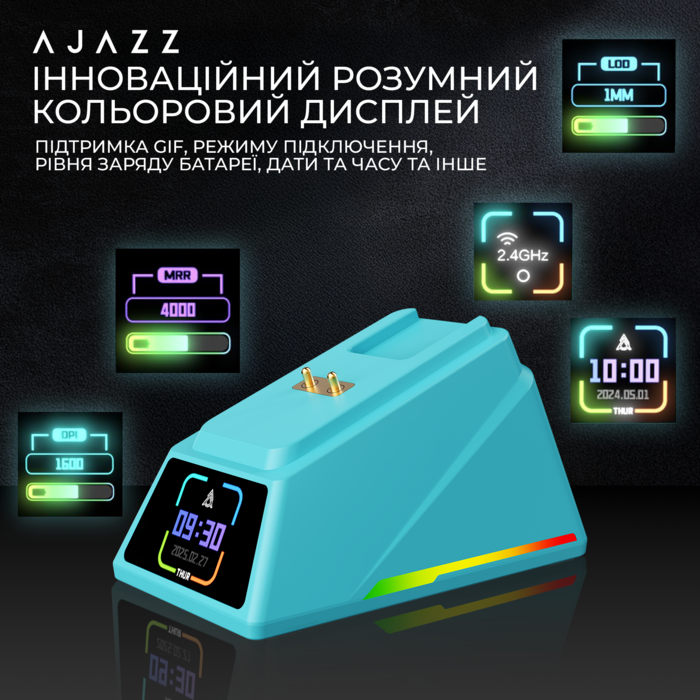 Бездротова миша Ajazz AJ159 APEX Blue (AJM159-A-BLUE)