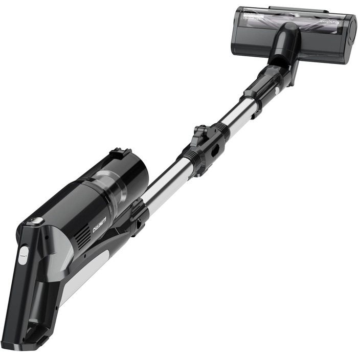 TurboTronic StormStick: акумуляторний пилосос 120 Вт з фільтром MIF та 5 м кабелем, 11kPA, циклон-технологія, чорний