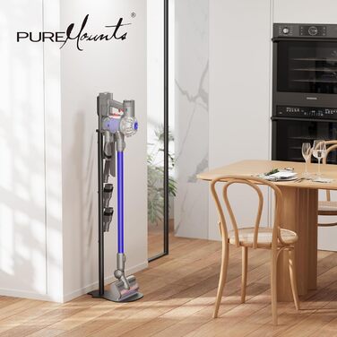 Підставка для пилососа PureMounts універсальна для Dyson, Philips, Samsung, Bosch, Miele, Xiaomi (чорна)