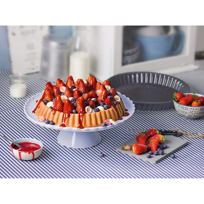 Набір форм для випічки Kaiser La Forme Plus: форма для випічки з дном 28 см та кругла форма знімного дна 26 см, з емальованим покриттям, антипригарна, для пирогів