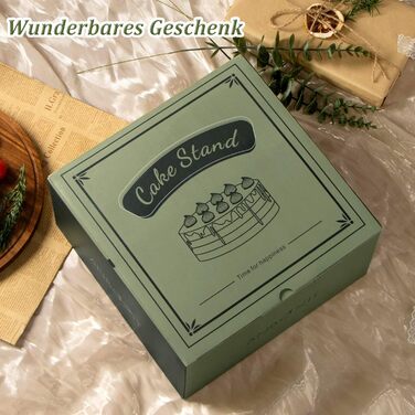 Тортниця з підставкою, дерев'яна з акриловим куполом, для тортів та випічки