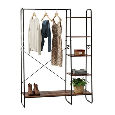 Підставка для одягу Relaxdays з полицею для взуття